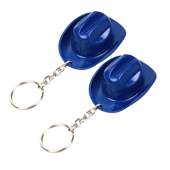 Yousheng 1/2Pcs Key Chain Rustic Western Cowboy Hat 2 in 1 Bottle Opener Keychain Portable Keyring Bar Party Favors