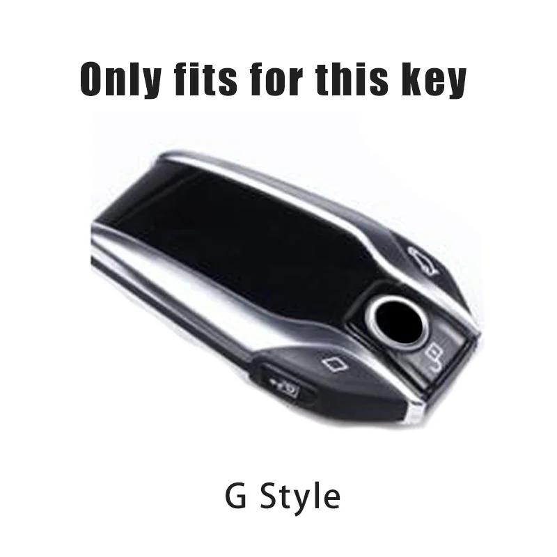 Car Sticker Hot 2025 Leather Car Remote Key Case Fob Cover For BMW 5 7 Series G11 G12 G30 G31 G32 I8 I12 I15 G01 X3 G02 X4 G05 X