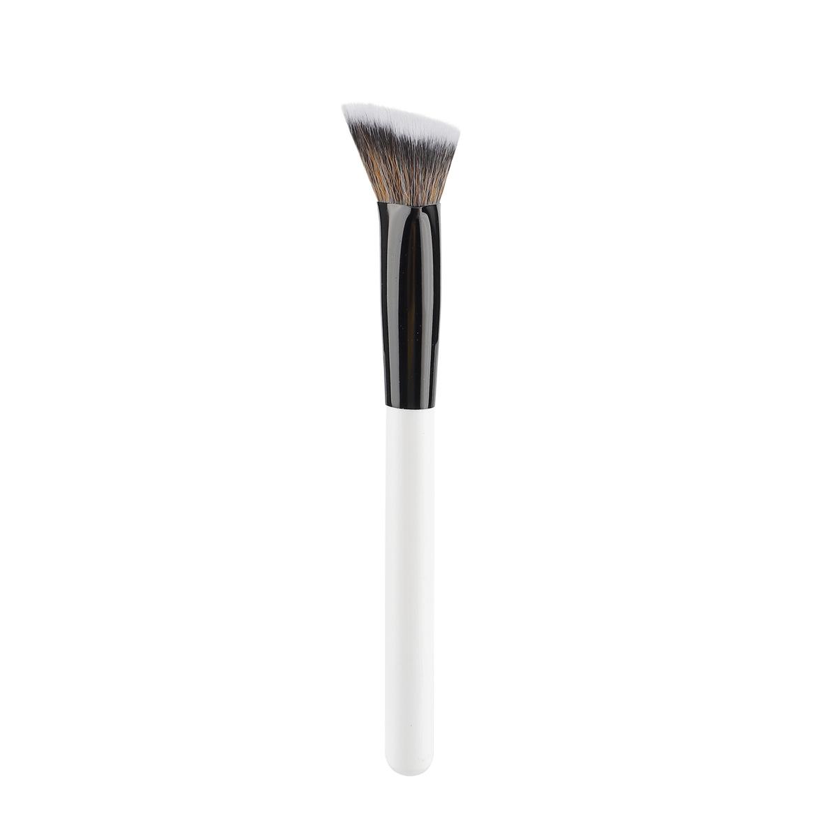 5 Double Head Makeup Brush Set Black and White Double Head Brush Foundation Brush Blush Brush Loose Powder Brush Eyeshadow Brush