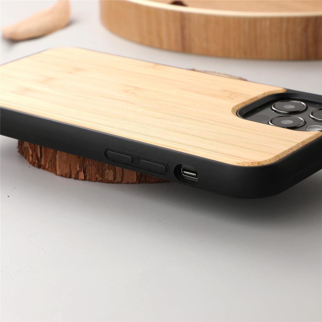 Hot Shockproof Protective Mobile Phone Bags Real Wood Phone Case for Iphone 13 Pro Max 13 for Samsung Galaxy S21