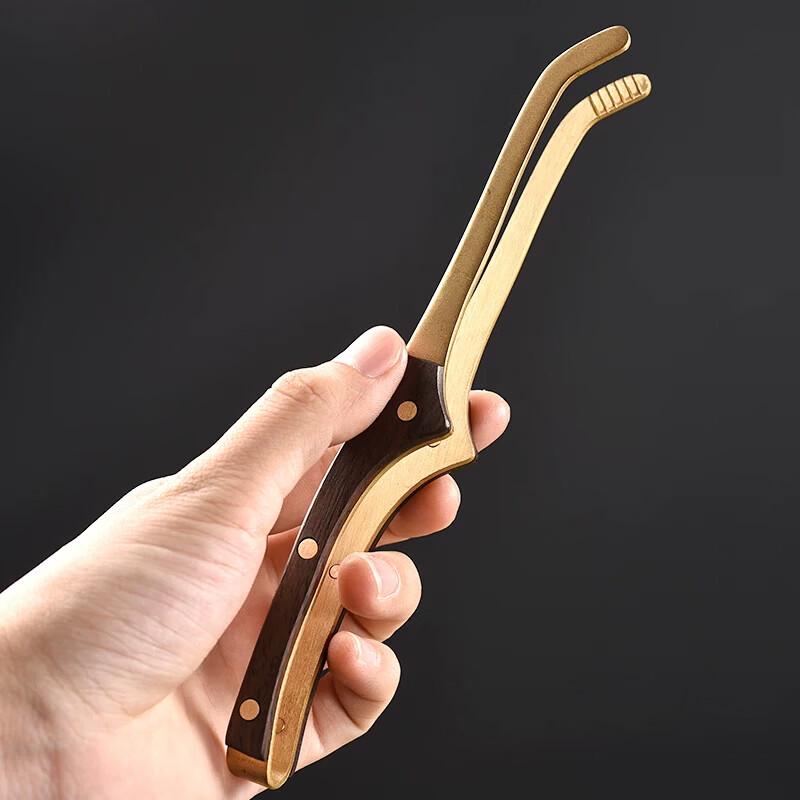 

Чайные щипцы YIJUKE из черного дерева и меди