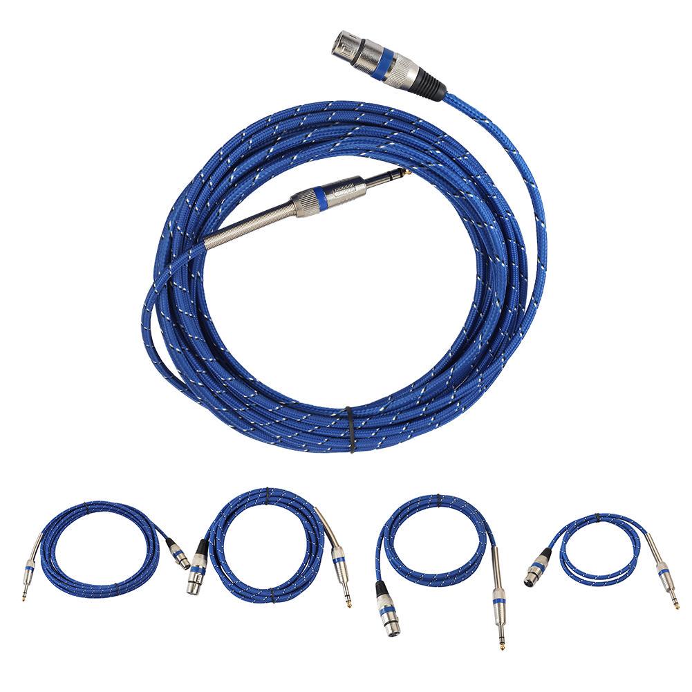 Nylon geflochten 1/4 '' Klinke 6,35 mm Stereo Stecker auf XLR Buchse Mic Nylon geflochten 1/4 '' Klinke 6,35 mm Stereo Stecker auf XLR Buchse Mic