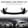 4PCS Adjustable ABS Front Universal Bumper Separator Body Kit Duck Lip Splitter For BMW For Benz For Honda For