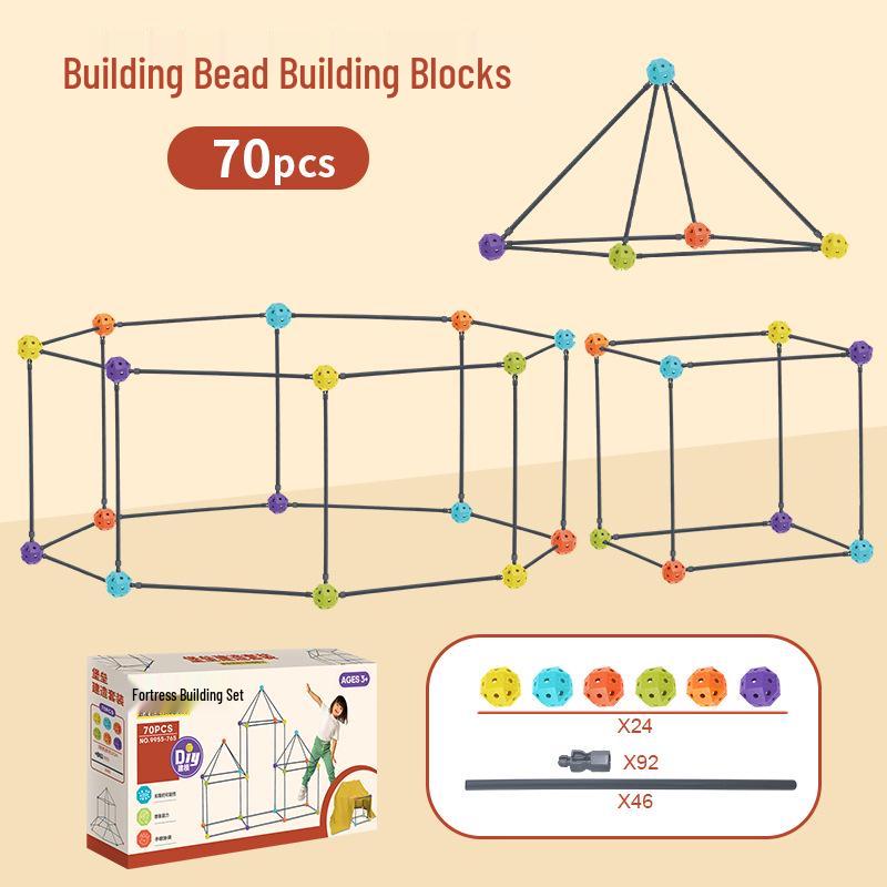 Children s DIY Building Tube Blocks - Educational Indoor Toy Set