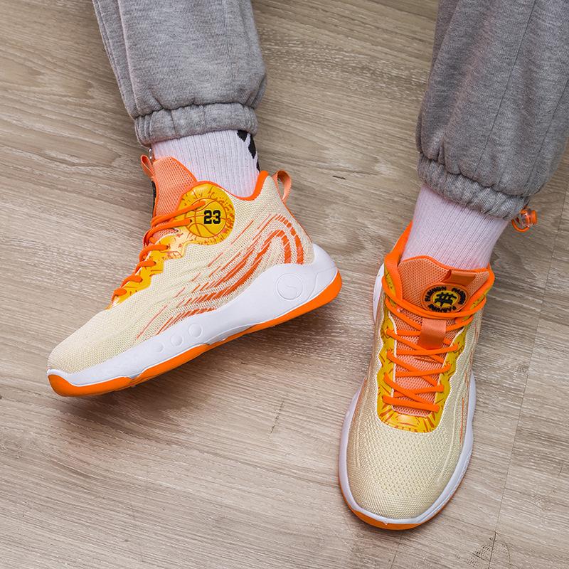 Мужская обувь Молодежные баскетбольные кроссовки Спортивная трендовая обувь 39 оранжевый 1980₽