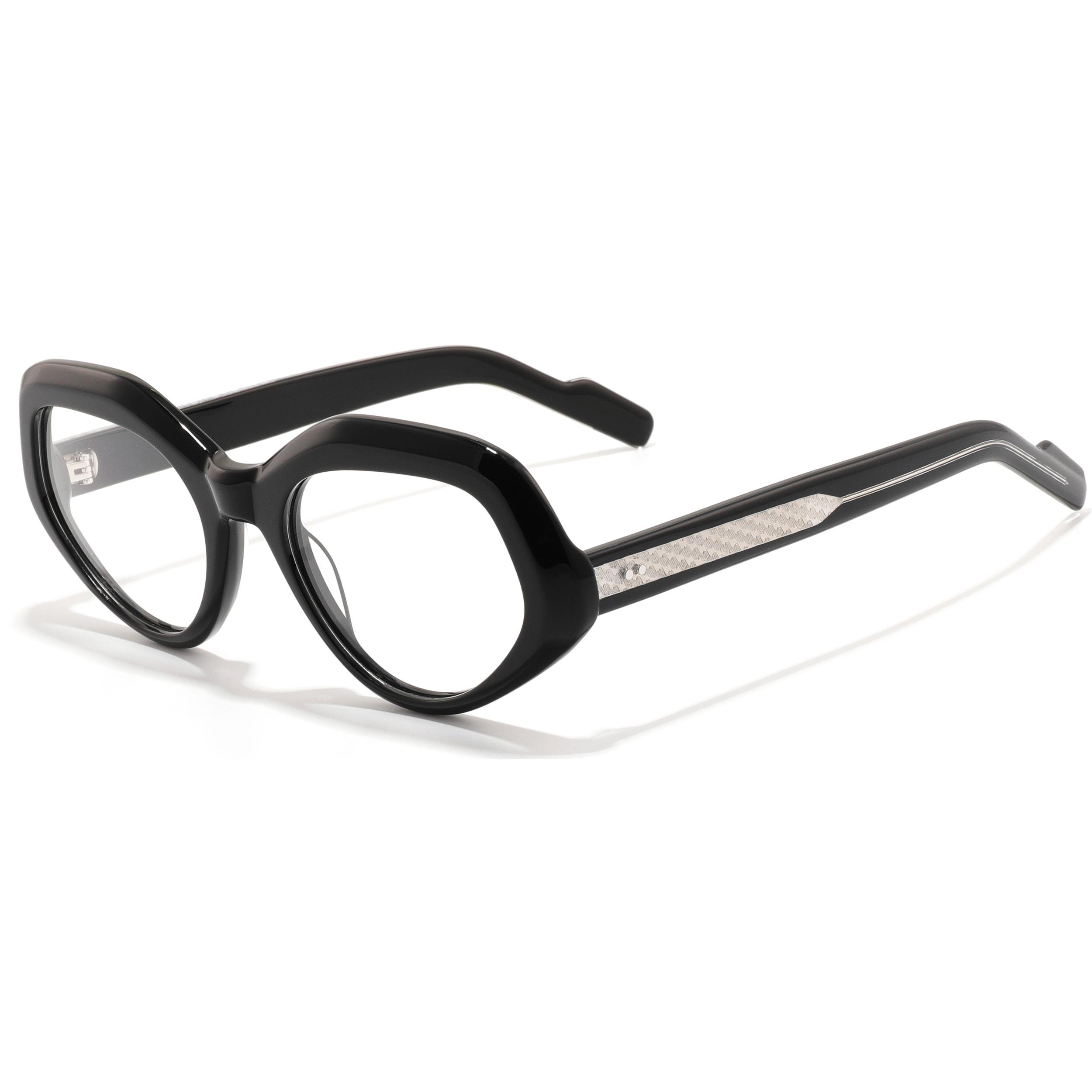 

Handmade Retro Cat Eye Optical Glasses Frame For Women Trendy Thick Acetate Frame Fashionable Luxury Brand Design Glasses Women
