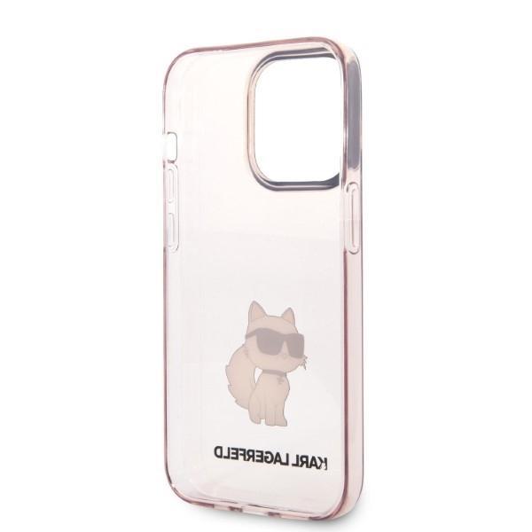 Karl Lagerfeld KLHCP14XHNCHTCP iPhone 14 Pro Max 6.7" pink hardcase Ikonik Choupette