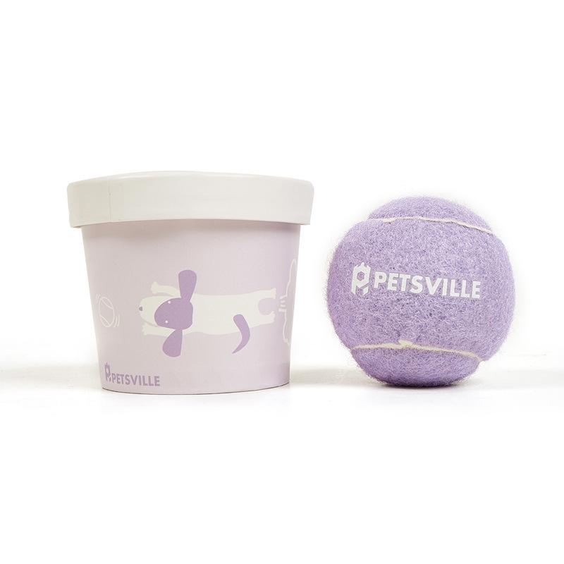 PETSVILLE Interactive Outdoor Tennis Ball Dog Toy - Boredom Buster, Durable Design