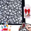 Soft Polyester Blanket for Painting DIY Coloring with 24 Markers, Color Your Own Blanket, 59" X Unique Birthday Gift Kids 45" Cozy Throw Sofa,
