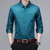 Men's Casual and Fashionable Long Sleeved Printed Shirt, Non Ironing and Wrinkle Resistant Business Top