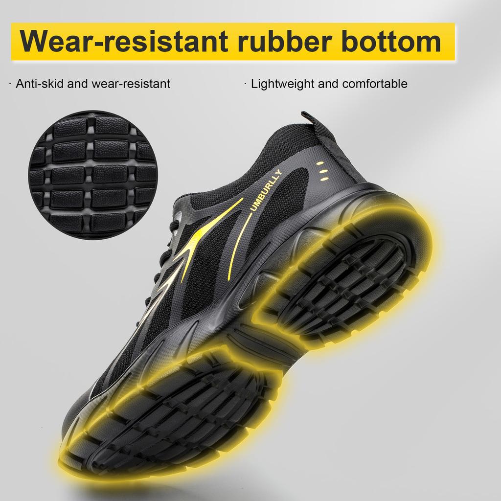 Men Steel Toe Safety Shoes Women Puncture Proof Work Shoes Man Industrial Work Safety Sneakers Breathable Protect Anti-smash Anti-stab Security Shoes