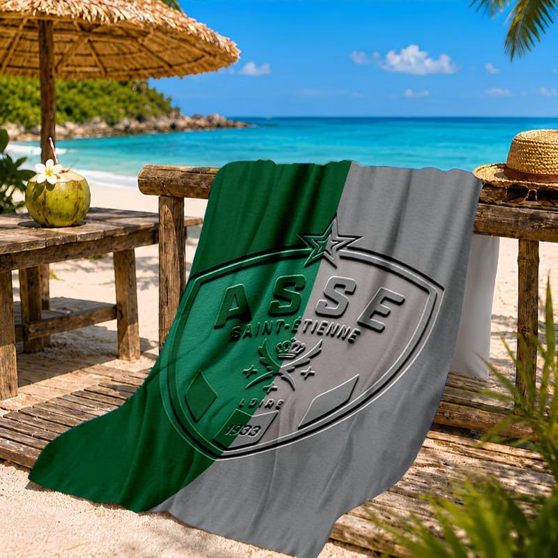 Asciugamano da Spiaggia Asse Saint-etienne Crest, Asciugatura Rapida, Facile da Curare, Adatto Sia per il Fitness che per le Vacanze al Mare, Essenziale per lo Sport