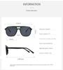 Vintage Men Women Big Sunglasses Men Square Shades Brand Designer Unisex Sun Glasses Black Lense Male Female Sunglasses UV400