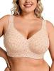 Large Size TK Explosion Full Coverage Leopard Print Seamless Gathering Soft Support Bra Underwear