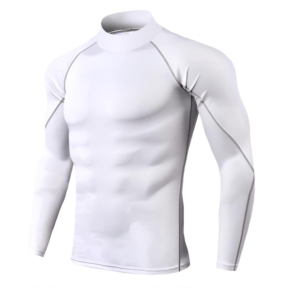 Men s Quick-Dry Plus Size Compression Tights - Breathable, High Elastic, Long Sleeve Sportswear Large