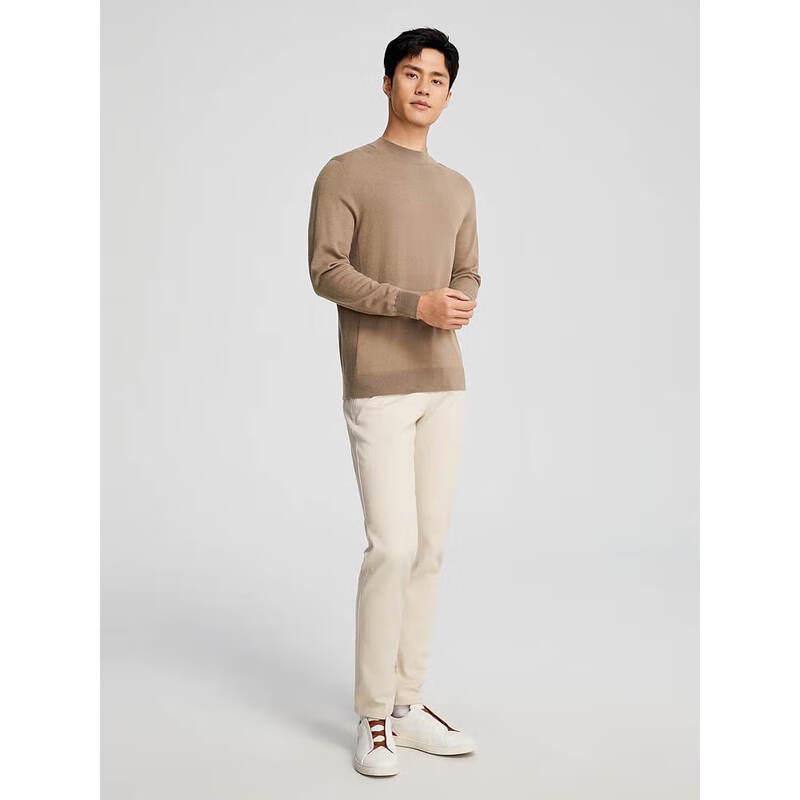 

YAER Men s Autumn/Winter Hemp-Cashmere Blend Wool Sweater L