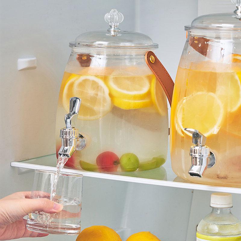 Large Capacity Cold Beverage Kettle with Spigot and Handle for Fruit Tea and Lemonade