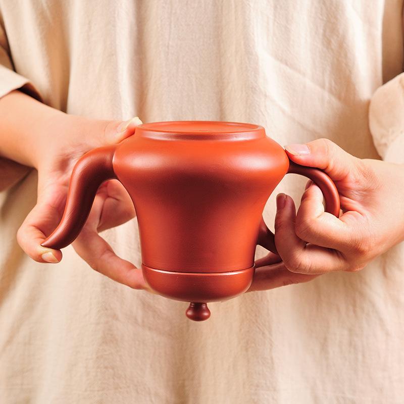 

Чайник из фиолетовой глины большой емкости ручной работы чайный набор для чаепития кунг-фу бытовой перевернутый слив воды