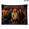 Megadeth Wall Tapestry Aesthetic Wall Hanging Printed Fabric Blanket Decorative Tapestries for Bedroom Living Room Home Decor