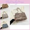 Trendy Small Crossbody Chain Tote Bag For Women In Blue Grey Brown And Coffee