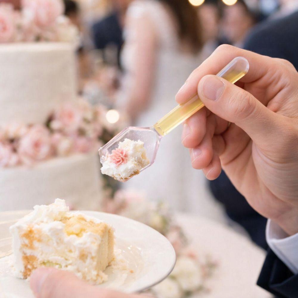 Colorful Glass Dessert Spoon Heat Cold Resistance Ice Cream Spoon Stirring Spoon  Restaurant