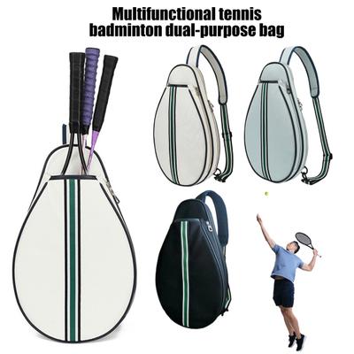 Tennis Bag Large Capacity Tennis Sling Backpack Waterproof Crossbody Racket Bag for Tennis Badminton Pickleball