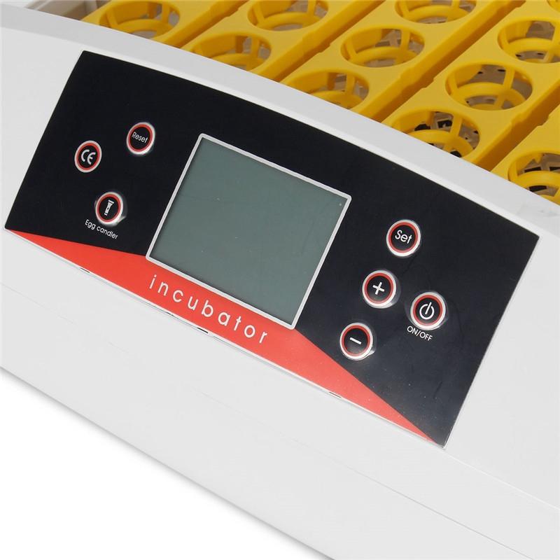 56 Eggs Digital Intelligent Auto Incubator 80W Temperature Control Digital Poultry Hatcher Fully Automatic Home Hatching