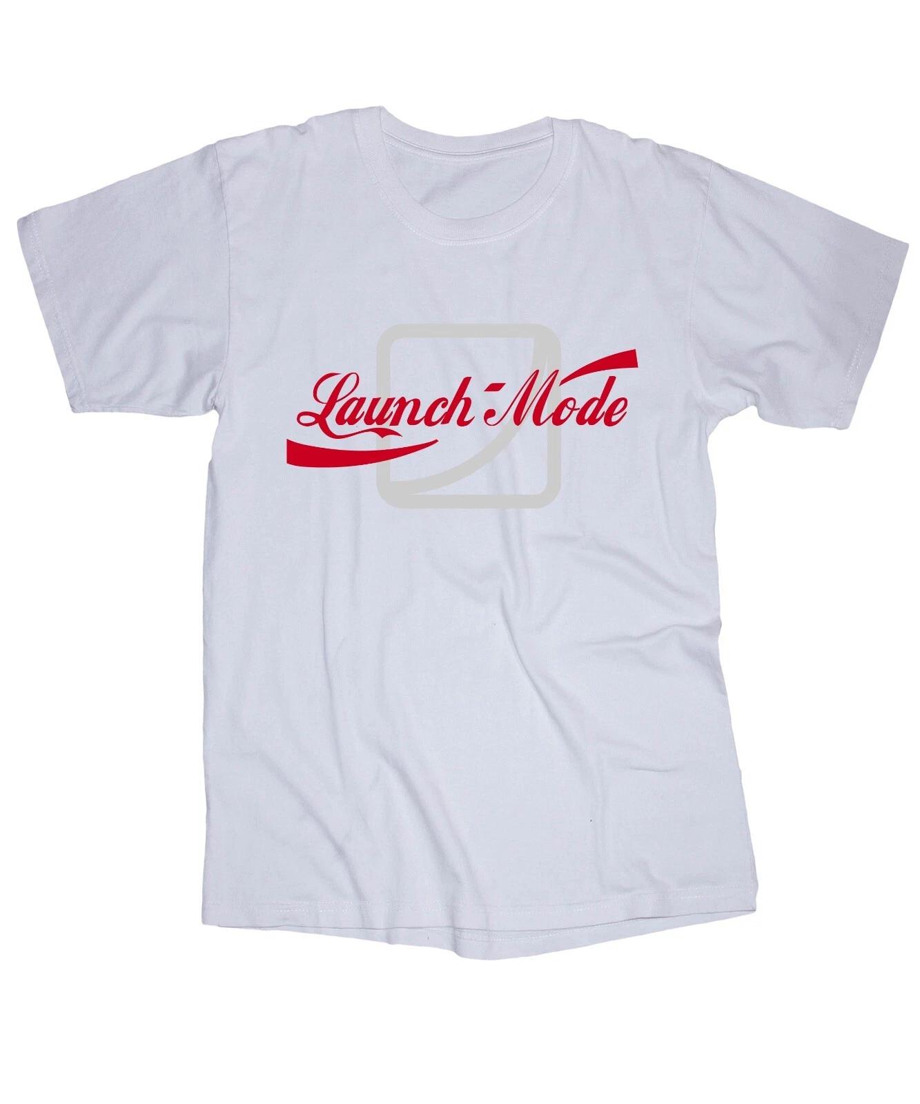 

LAUNCH MODE white T-shirt Surfing skateboarding BMX Moto Wakeboarding Action 2XL