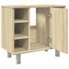 Bathroom Cabinet in Sonoma Oak 60 x 32 x 53.5 cm Particleboard