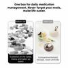 Transparent 4 Grids Pill Cases Visible Pill Box Lightweight Mini Pill Storage Box  Travel