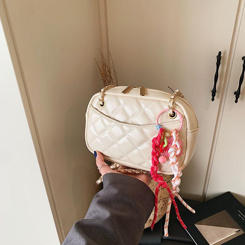 Niche Design Small Bag Women's Spring and Summer 2025 New Trendy Fashion High Sense Diamond Chain Bag Women's Messenger Bag