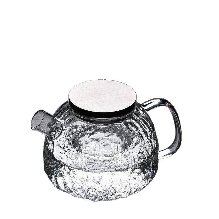 Qinghuan Large Capacity Japanese Glass Teapot with High Temperature Resistance and Thickened Tea Infuser Set