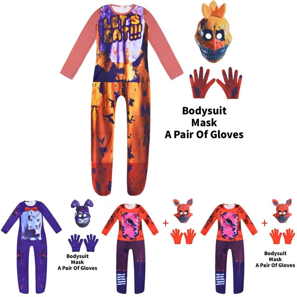 Five Nights At Freddys Children Cosplay Costume With Polyester Fabric For Parties
