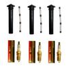 Set of 3 Motorcraft Spark Plugs SP413 + 3 Coil Boots For Ford, & Mercury