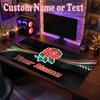 England Rugby Customized Name Text Mouse Pad, Large Desk Mouse Mat Personalized Home Office Present