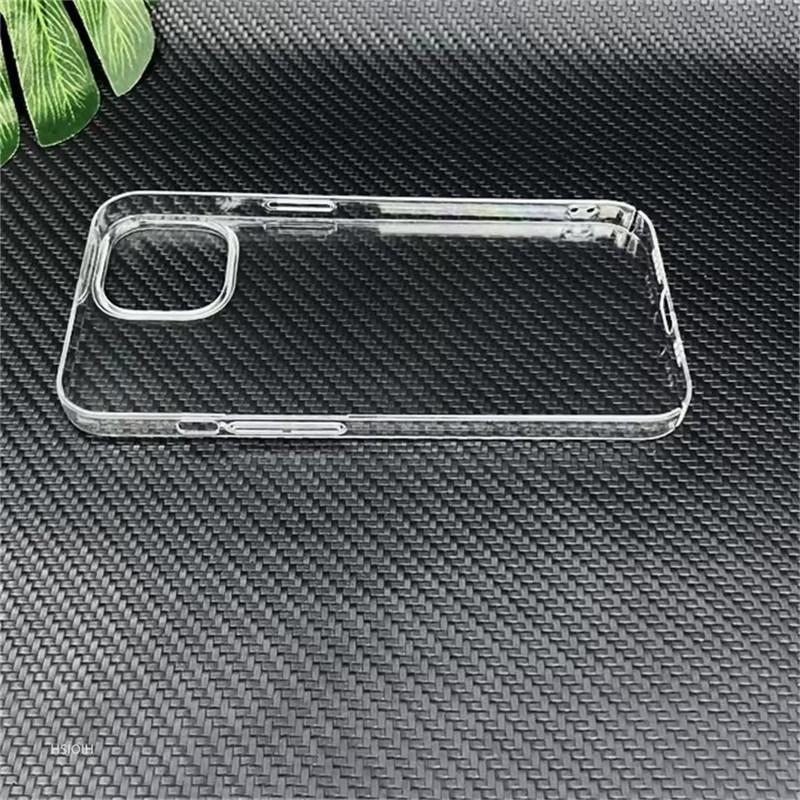 Ultra Clear PC Hard Case for iPhone 11 12 13 14 15 16 Pro X XR XS Max Mini Plus Case Slim Transparent Protective Back Cover