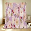High-Density Flannel Fleece Floral Throw Blanket – Soft Warm Cozy for Sofa Napping, Halloween & Christmas Home Use