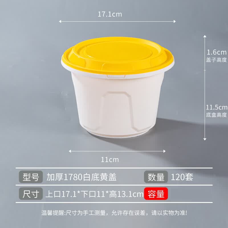 Disposable Food Container with Anti-Theft Buckle