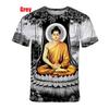 3D Buddha Shakyamuni Printing T Shirt For Men Round Neck Short Sleeve Kid Cool Buddhist Faith Tops T Shirts Harajuku Clothes Tee