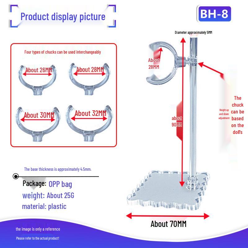 Adjustable Bracket for BJD Cotton Dolls, Strong Non-Damaging Chuck