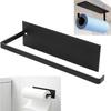 Wall-mounted Roll Holder - AIMOONSA - Self-adhesive Roll Holder 25cm - No Drilling - Carbon Steel - Matte Black