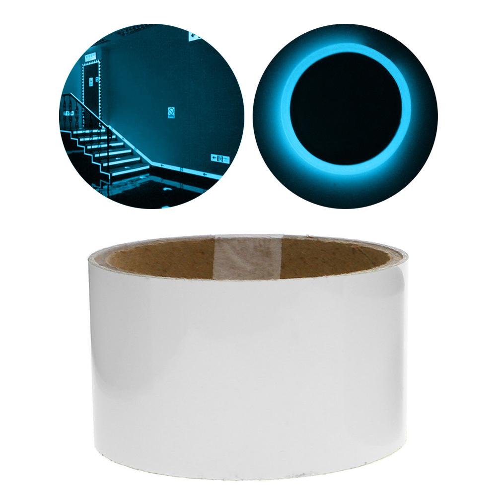 

Luminous Tape Self-adhesive Warning Tape Night Vision Glow In Dark Safety Emergency Security Home Decoration Fluorescent Tapes 1.5cmx1m синій