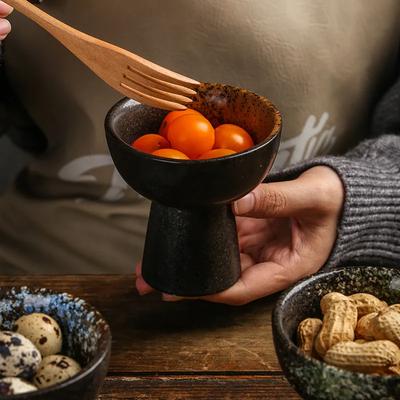 Creative Ice Cream Yogurt Cup Snack Dessert Cup Stoneware Ice Cream Bowl Modern Home Cake Bowl Fruit Holder Kitchen Tableware