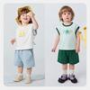 Mini Bala Kids' Cotton-Feel Quick Dry Short Sleeve & Shorts Set