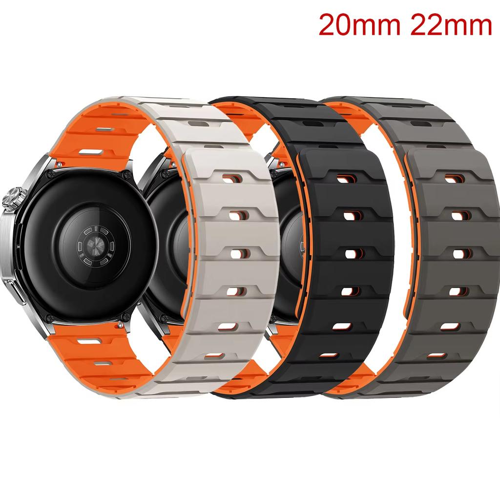 Band For Samsung Galaxy Watch 7/FE/5 pro/6/4/Classic Mangnetic silicone Bracelet Huawei watch GT 2 3 4 5 6 pro 20mm 22mm Straps