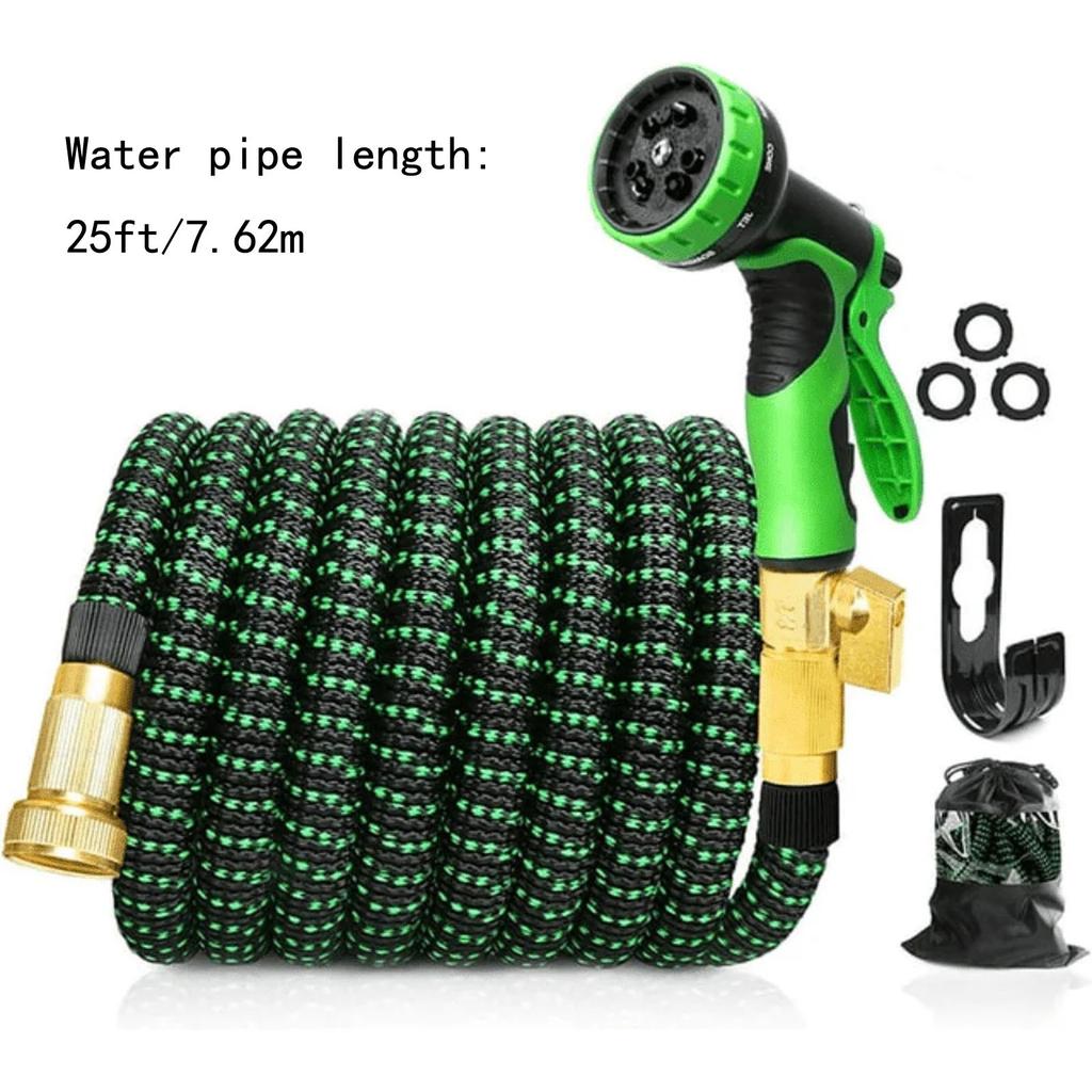 Expandable Garden Hose 25/50/75/100ft No-Kind Flexible Water Hose For Outdoor Use With 8 Nozzles