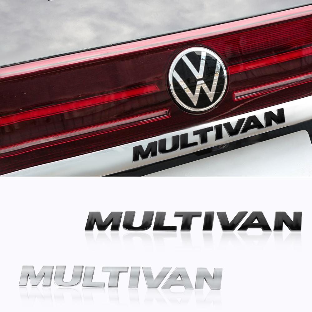 1pc 3D ABS MULTIVAN Letter Logo Car Sticker Tail Bumper Badge Auto Rear Trunk Emblem Decals For VW MULTIVAN Passat Accessories
