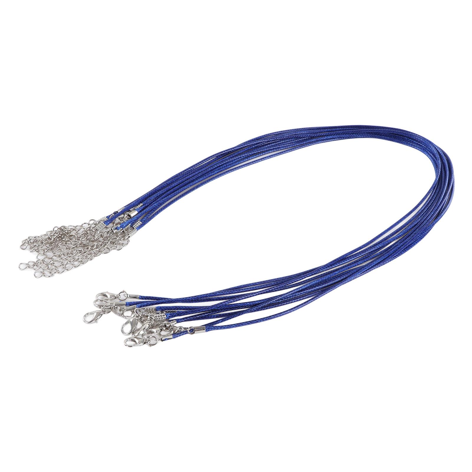 

100 шт. Вощеный шнур для ожерелья, регулируемая длина, веревка для DIY-изготовления ожерелий для ювелирных изделий, темный