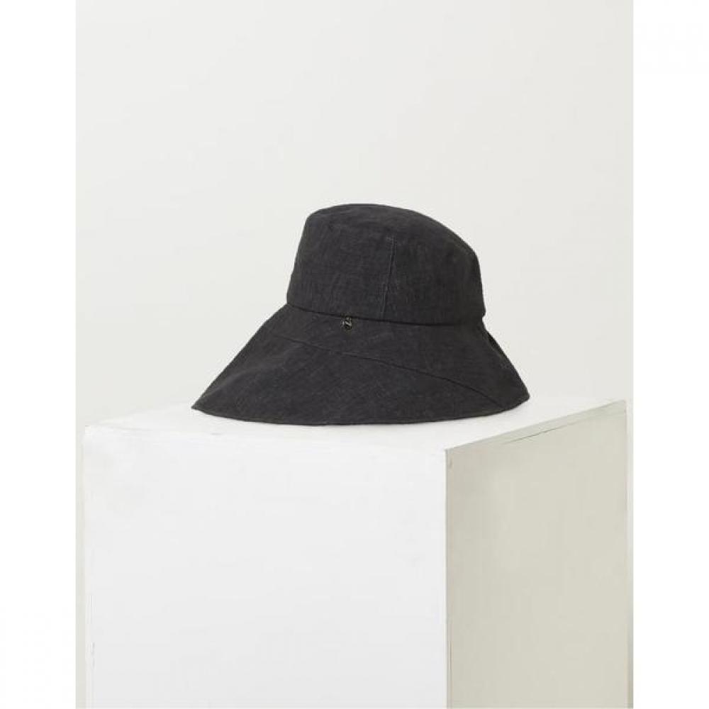 Daks Linen Floppy Hat Black Check Pattern Dbhe2e122