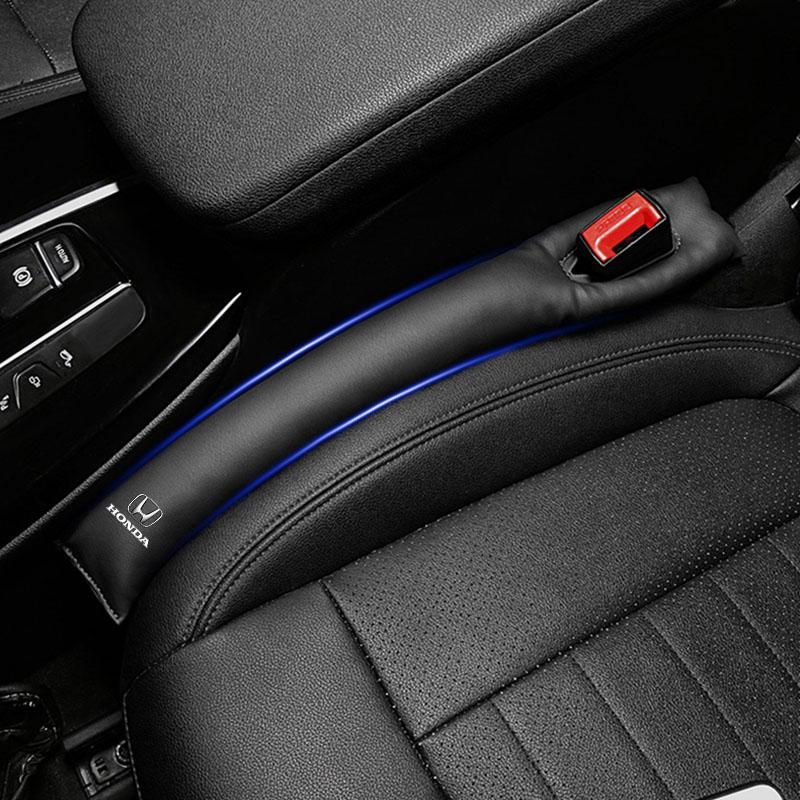 2PCS Car Seat Gap Filler Side Seam Plug Strip Leak-proof Filling Strip for Honda Mugen Power Honda Civic Accord CRV Hrv Jazz